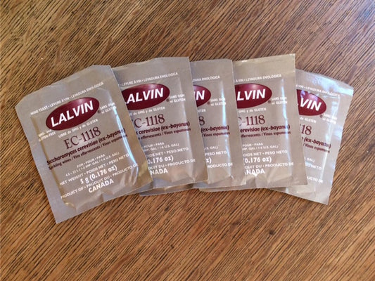 Lalvin Saccharomyces Cerevisiae EC-1118 Lallemand Wine Yeast Lalvin EC1118 5g Sachet